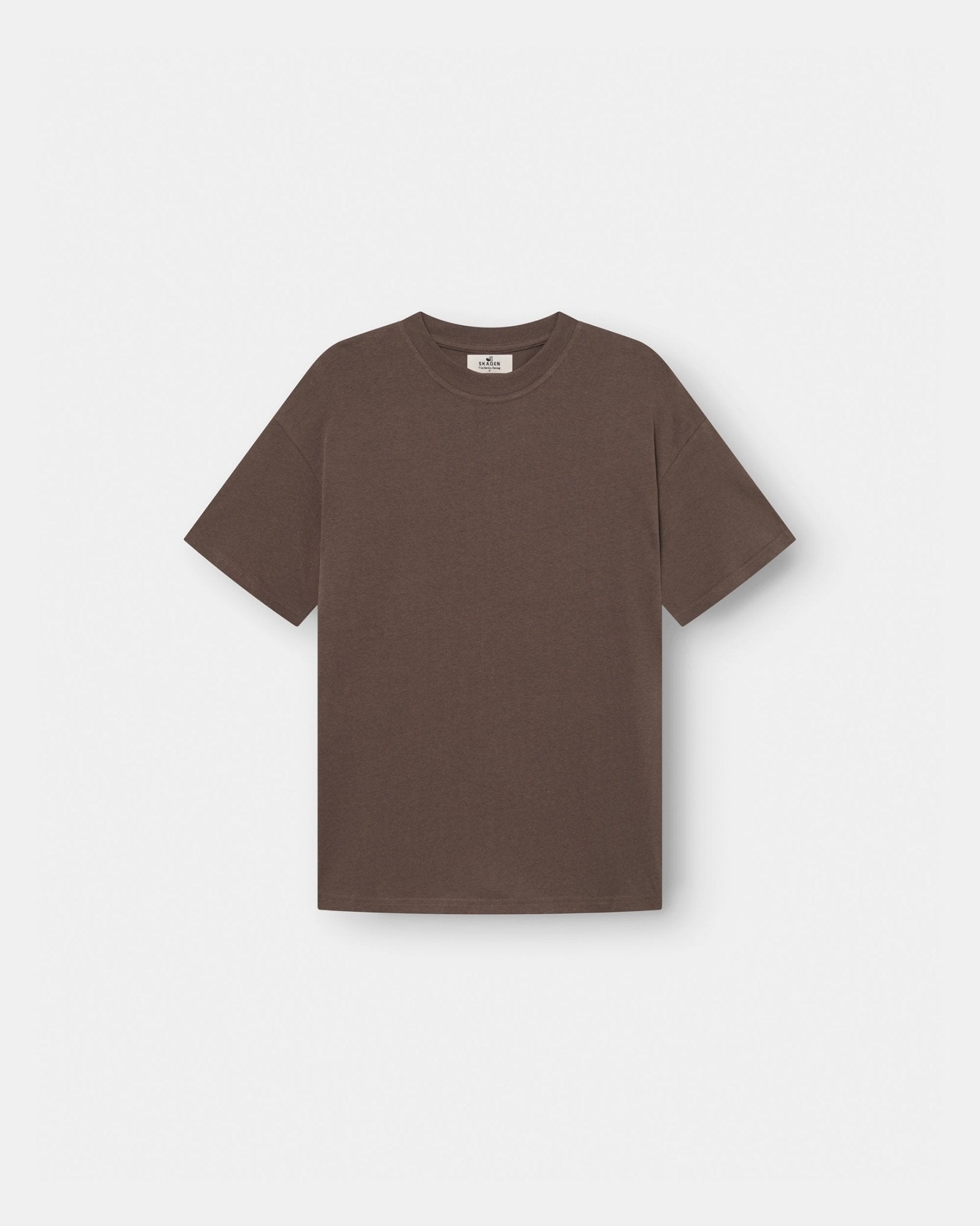 Blank T-shirt Brown | Skagen - clothing.dk